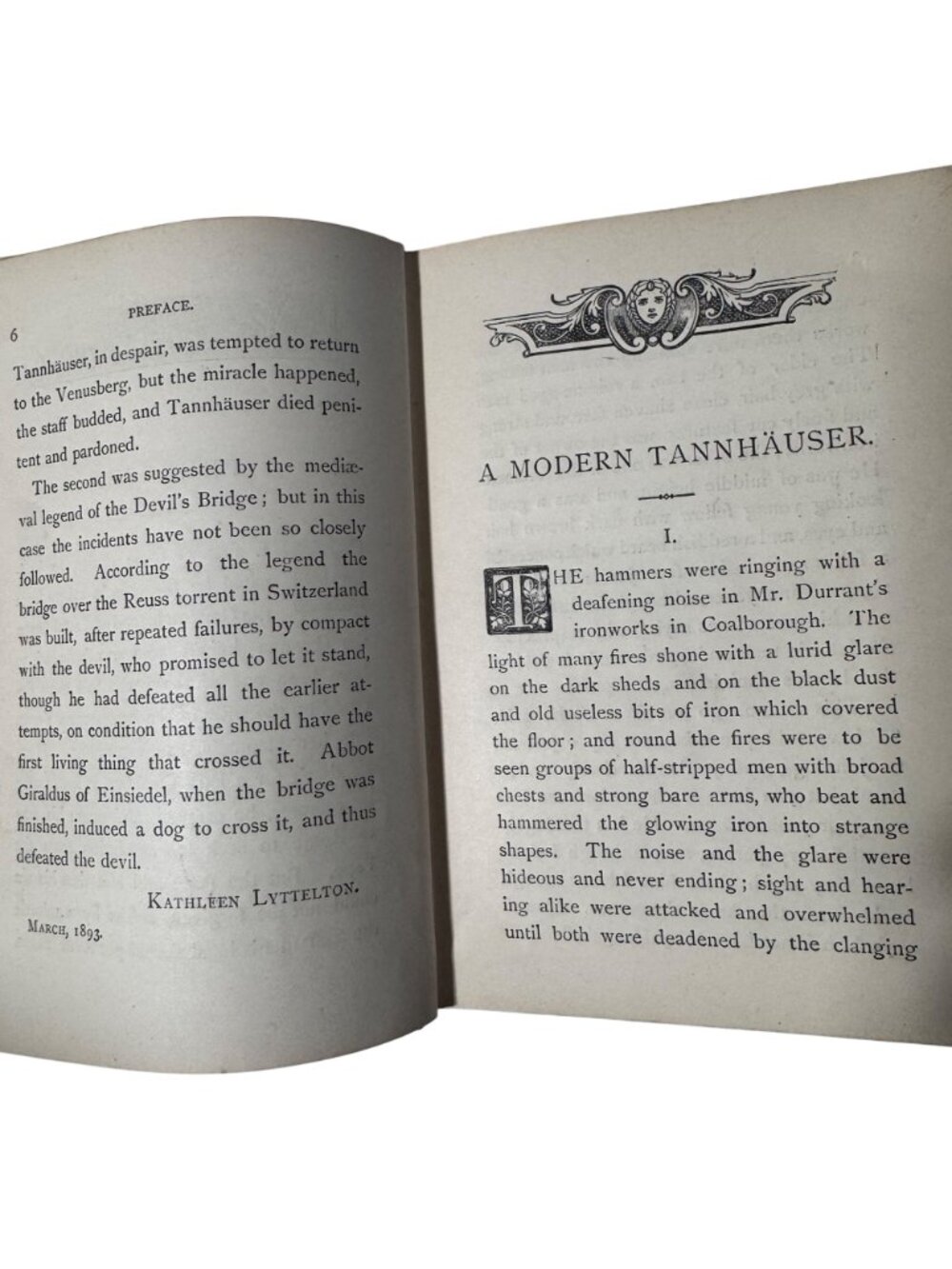 A Modern Tannhauser & The Bridge Hon. Mrs. Arthur Lyttelton Hardcover Book 1893 - Picture 10 of 16